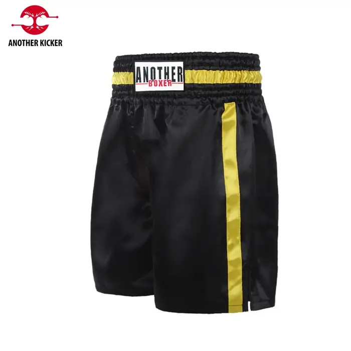 Short de boxe hommes femmes Junior Muay Thai Shorts Satin plaine court Kickboxing gymnase Arts marti
