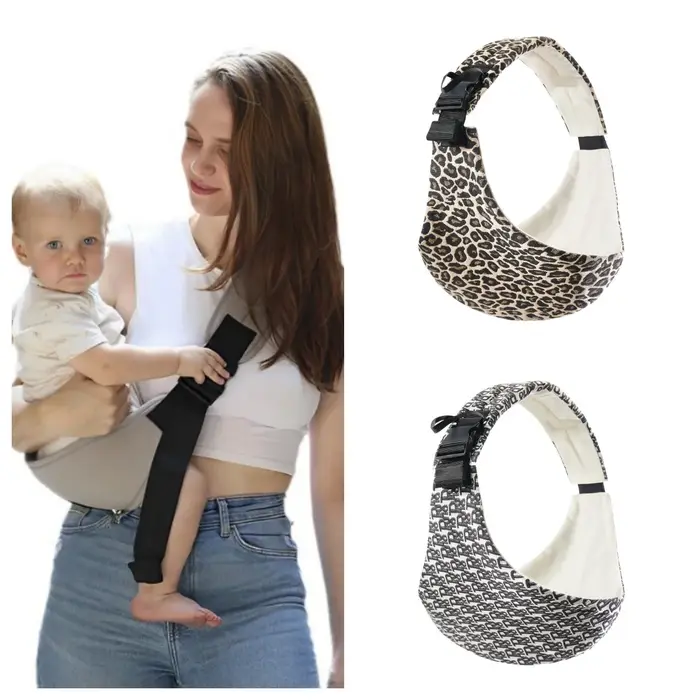 Porte-bébé pour sortir, motif léopard Simple, Portable, Type de câlin avant, arrière du bébé, artefa