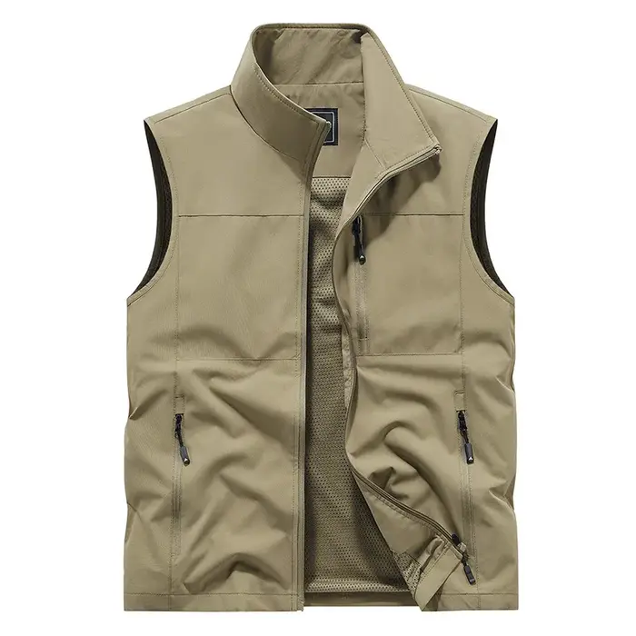 FGKKS 2024 gilet décontracté en plein air pour hommes grande poche manteau de mode conception de hau