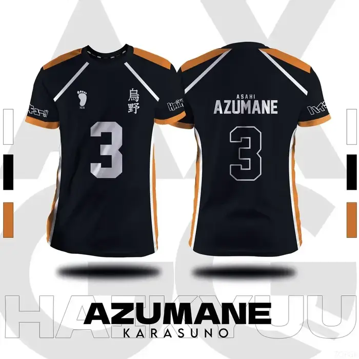 Haikyuu Fukurodani Hinata dessin animé Cosplay hommes maillot été à manches courtes enfants t-shirt 