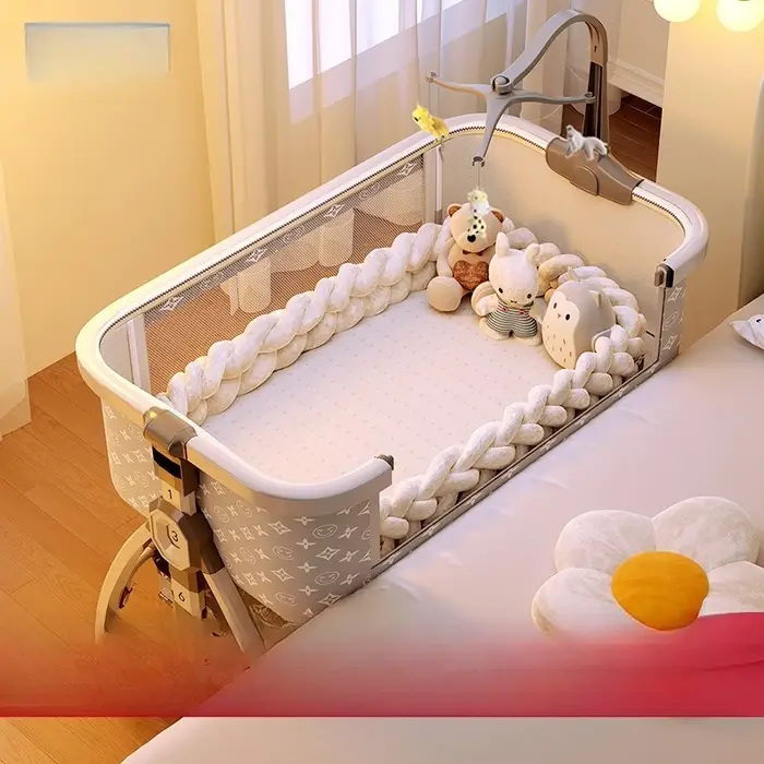 Lit portable pliable berceau nouveau-né co-dormeur multifonctionnel sidecar meuble pour enfants occasions spéciales