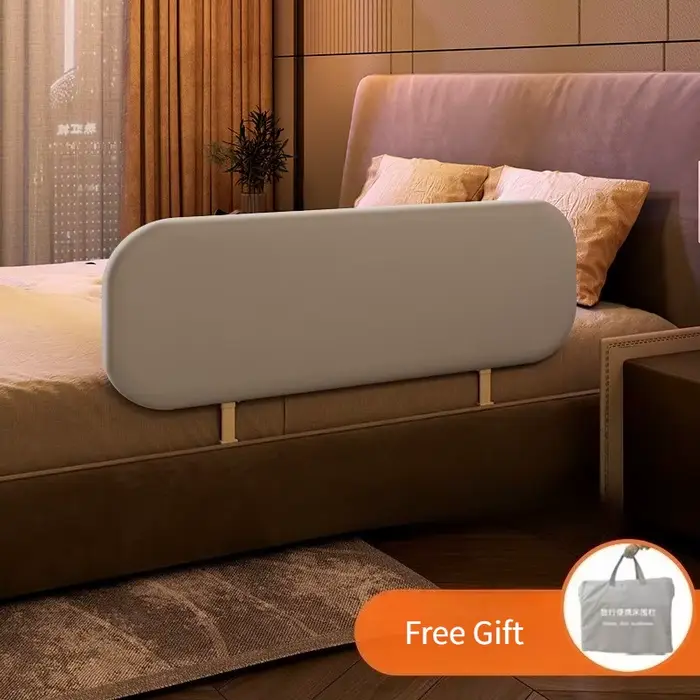 Garde-corps de lit de bébé 80cm barrière de sécurité pliante sans installation portable pour la protection des rails de lit usage quotidien et voyage