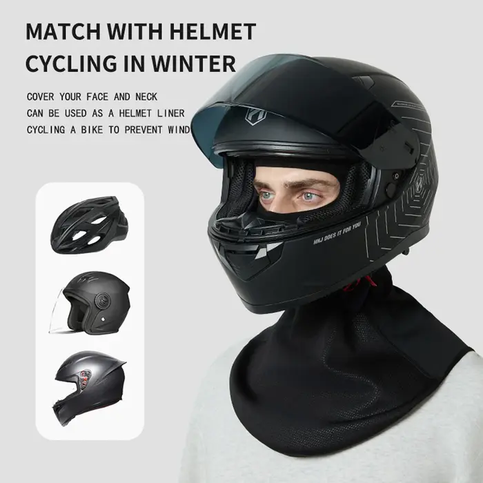 Couvre-tête chaud étendu pour l'extérieur, couvre-tête de moto, masque de doublure coupe-vent, masqu