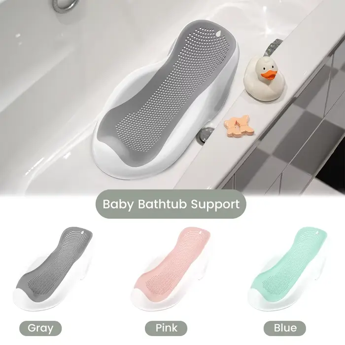 Support de bain doux pour bébés nouveau-nés ergonomique antidérapant pour bains confortables et sécurisés occasions spéciales