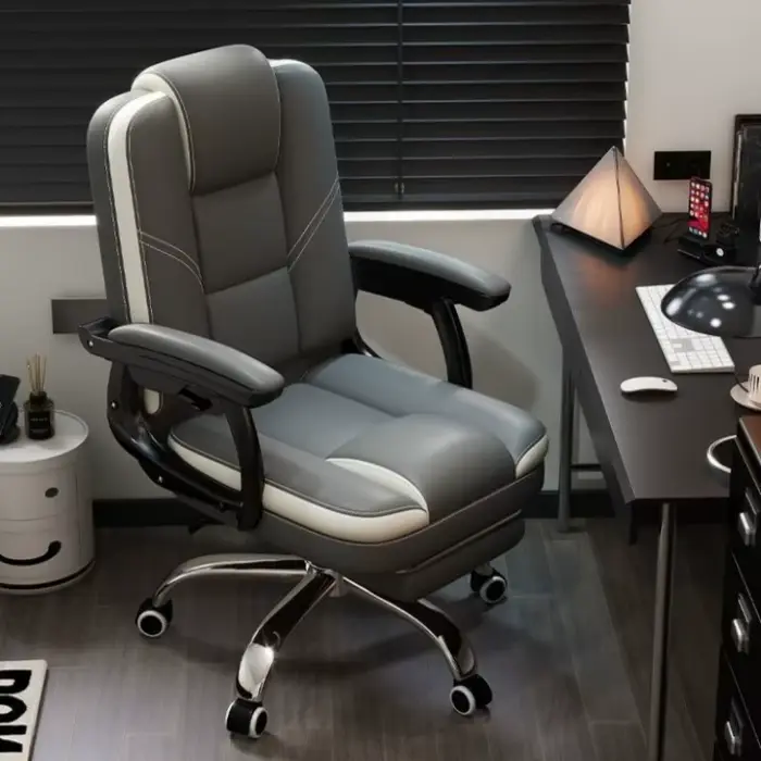 Chaise de Bureau Luxe Ergonomique Salon Moderne avec Support Dos Accoudoirs Ajustables Pour Femme Occasions Spéciales
