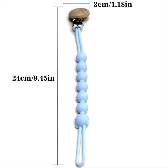 Chaîne de sucette bébé 9 pièces silicone qualité alimentaire soulagement gencives dentition sécurisée occasions spéciales nouveau-né enfant développement optimal