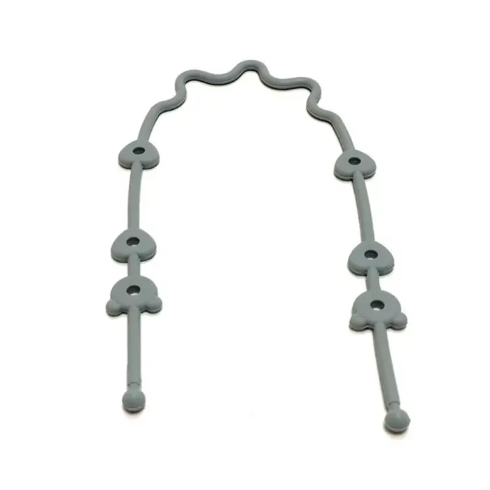 Chaîne sucette pour bébé avec sangles sécurité, support en Silicone, accessoire poussette chaise hau