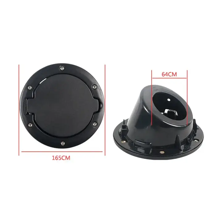 Couvercle de bouchon de carburant en alliage d'aluminium pour Jeep Wrangler JK JKU, ABS, porte de ga