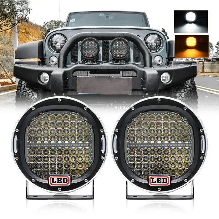 Projecteur de travail pour camion, accessoires de véhicule tout-terrain, LED pour voiture, conduite 