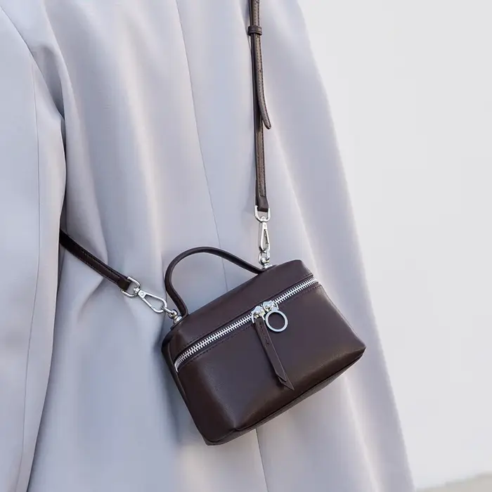 Nouveau sac mini tendance en cuir véritable 2026, sac seau de créateur pour femme, sac à main de lux