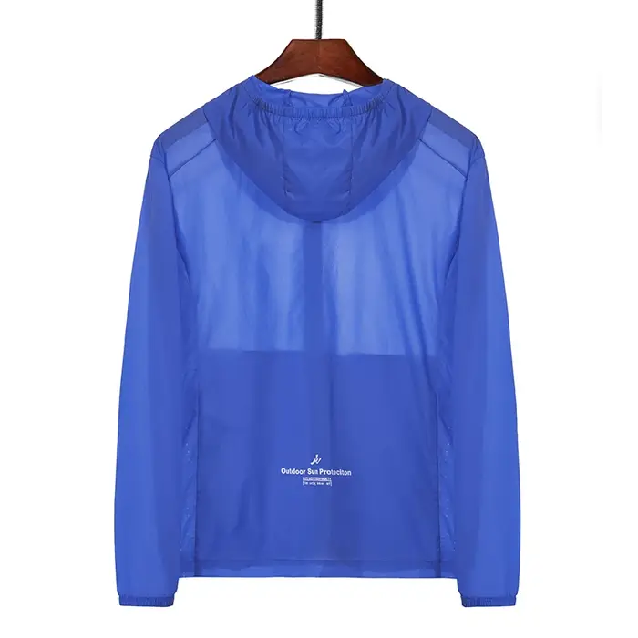 Manteaux de peau pour hommes, en Nylon respirant, Ultra-léger, avec poches zippées, Protection solai