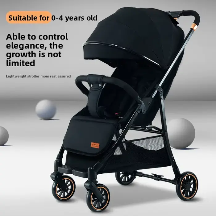 Poussette bébé assise et allongée, légère et pliante, marcheur pour bébé