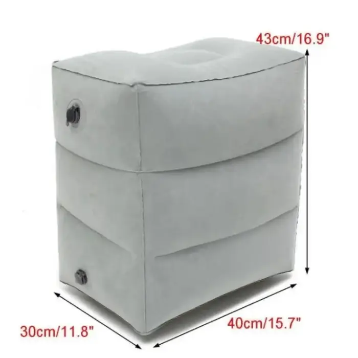 Coussin d'assistant de pied gonflable pour le voyage, portable, réglable, trois couches, recommandé,