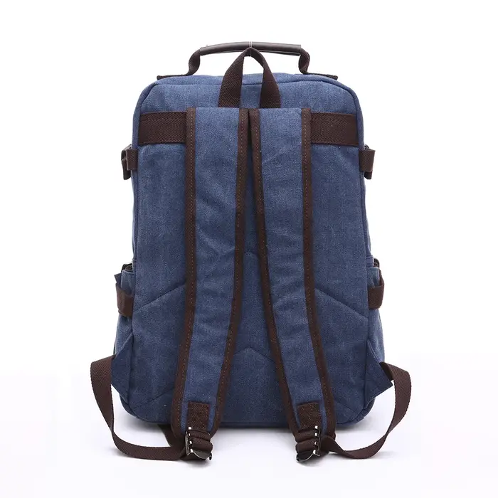 Sac à dos en toile de haute qualité pour hommes, couleur unie, sacs pour ordinateur portable, Design