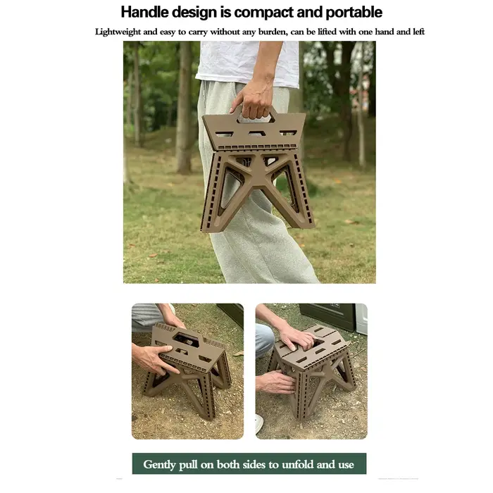 Tabouret pliant portable, haute charge, repose-pieds durable, chaise pliable, petit tabouret pour us