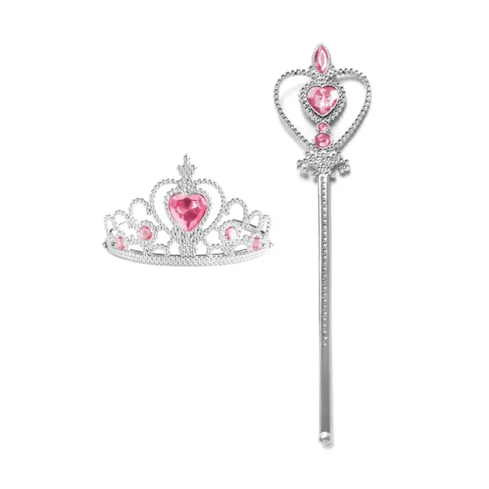 Accessoires de déguisement de princesse pour enfants, baguettes, diadèmes et couronnes pour petites 