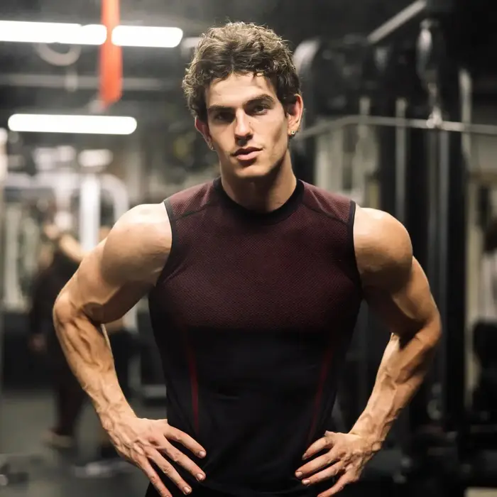 Débardeur Homme Sans Manches Été Séchage Rapide Respirant Haute Élasticité Sans Coutures Fitness Cou