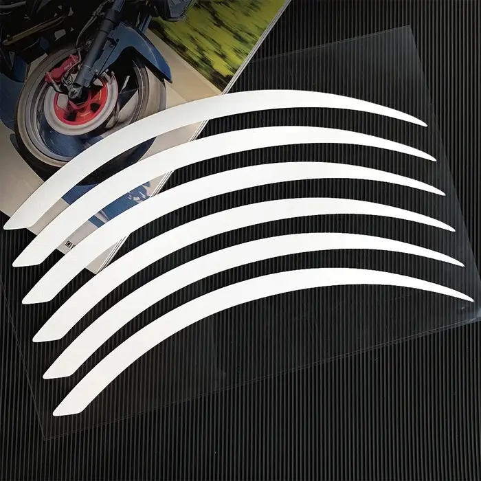 Bandes autocollantes réfléchissantes pour roues de moto, 6 pièces, 10 "12", pour YAMAHA, HONDA, SUZU
