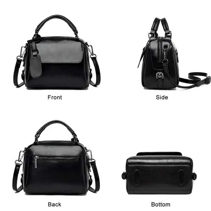 Sac à main de luxe FOXER en cuir fendu pour femme, sac à bandoulière rétro décontracté, sac à poigné