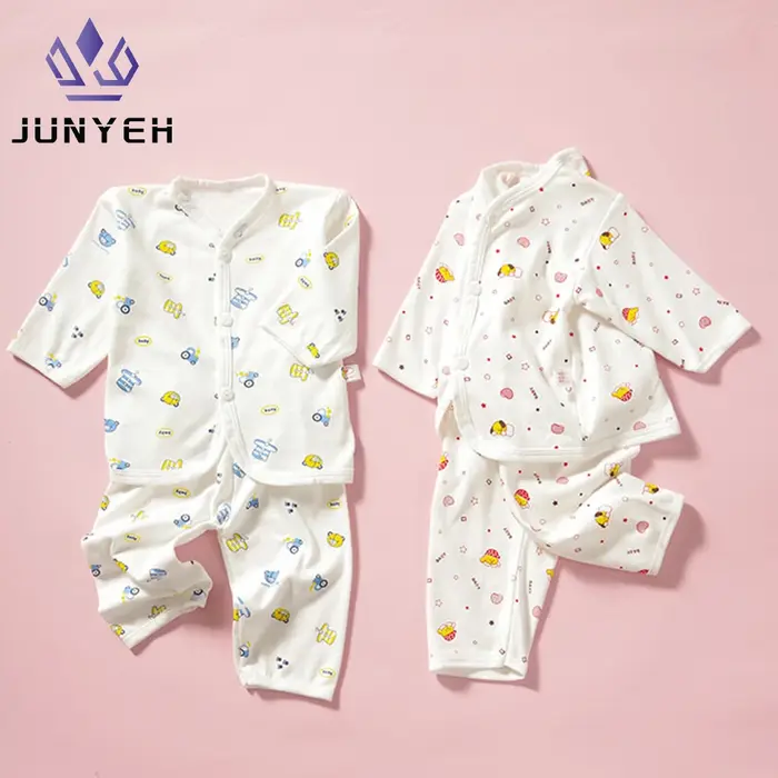 Vêtements pour bébés de 0 à 3 mois, sous-vêtements de maison pour nouveau-né, dessin animé, boutons 