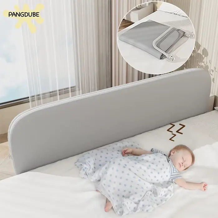 Barrière de lit pliable pour bébé garde-corps de sécurité portable anti-chute pour tout-petit protection de lit pour enfant sécurité nuit chambre enfant