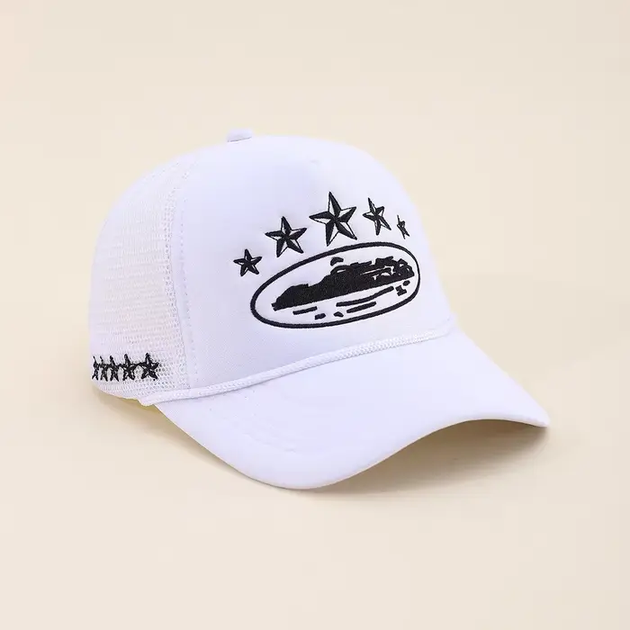 Casquette unisexe pour hommes et femmes, filet de Baseball brodé pentagramme, chapeaux décontractés 