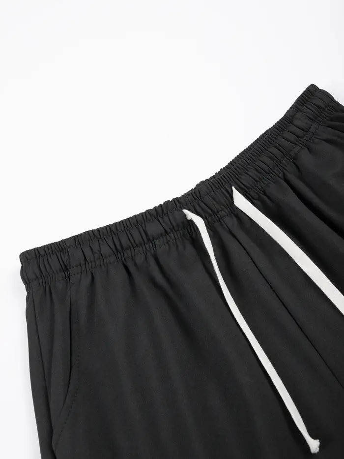 Short de course d'été pour hommes, pantalon court de Sport décontracté, Jogging, couleur unie, cordo