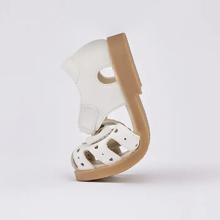 Dave Bella bébé filles sandales été belles chaussures en cuir souple enfants princesse chaussures en
