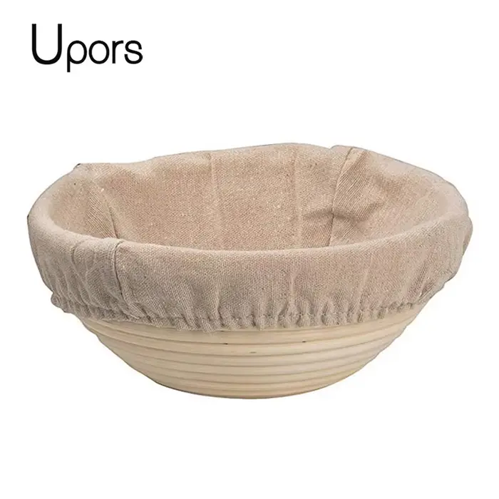 UPORS panier à pain en rotin ovale naturel rotin pâte en osier Fermentation levain Banneton panier à