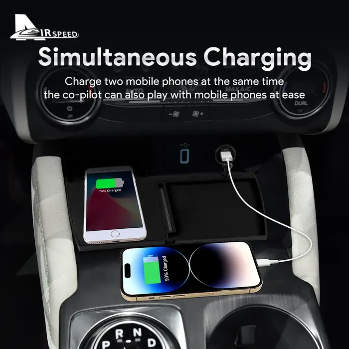 Support de charge rapide sans fil pour voiture, 15W, pour Ford Focus 2019 2020 2021 2022 2023, panne