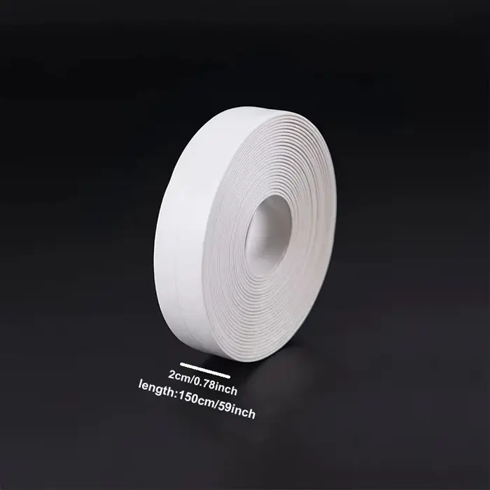 Ruban d'étanchéité étanche pour salle de bains et toilettes, bande d'étanchéité auto-adhésive pour b