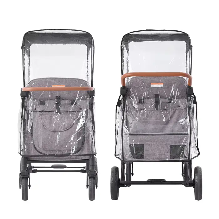 Juste de Pluie pour Poussette W4, Façade Légère Originale, Compatible avec WONDERFOLD W4, Protection