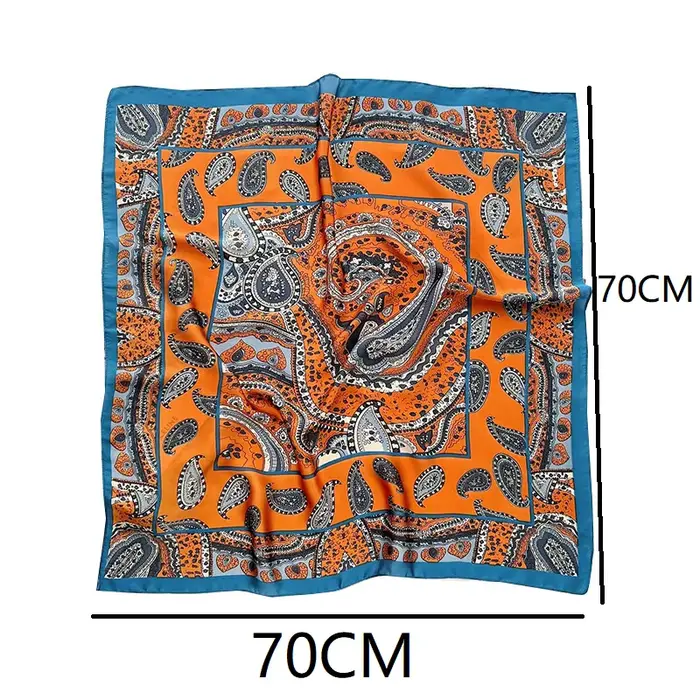Foulard en soie SJ01 pour femmes style élégant occassions spéciales décoration sac à main soie douce motif élaboré