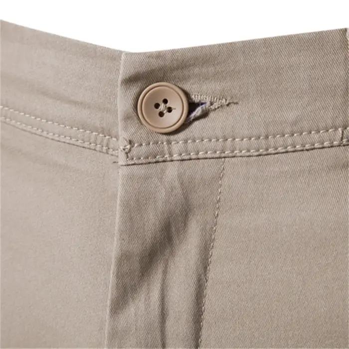 AIOPESON coton décontracté Hommes Pantalons Couleur unie Coupe ajustée Pantalons pour hommes Nouveau
