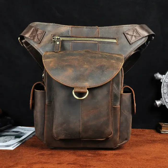 Sac Mochila en cuir pour hommes, Design de qualité, sacoche multifonction, organisateur de mode, ban