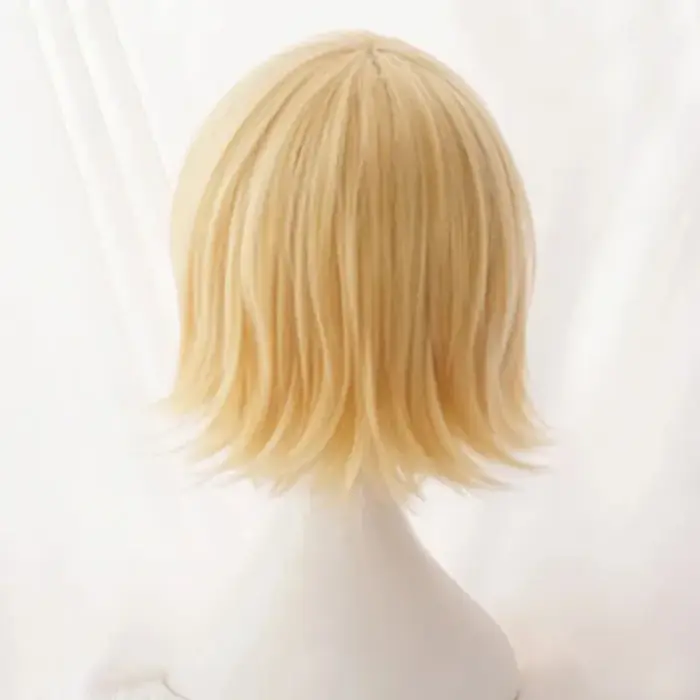 Rin – perruques synthétiques blondes courtes résistantes à la chaleur, perruques de Cosplay Anime
