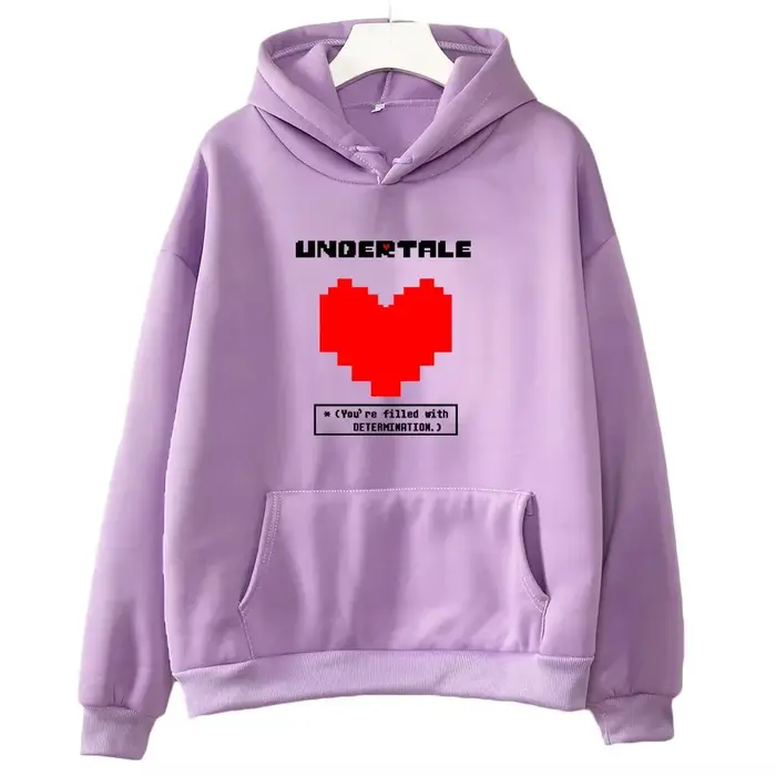 Jeu Undertale : Vous êtes plein de détermination. Sweats à capuche imprimés pour hommes et femmes, v