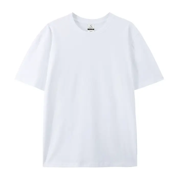 LOGO gratuit femmes et hommes Image personnalisée t-shirts 100% coton 220g gsm décontracté à manches