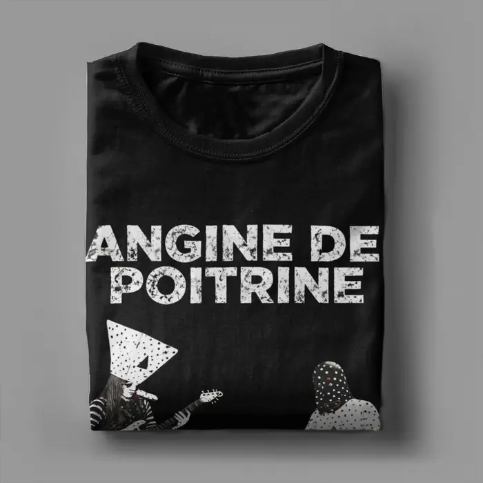 Angine De Poitrine Rock Band Accessoires T-shirts en coton pour hommes et femmes T-shirt tendance