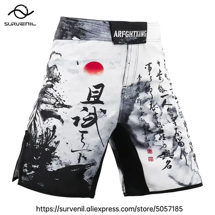 Short de MMA, Jiu Jitsu Muay Thai pour homme, vêtement pour arts martiaux, BJJ, Grappling, déclinais