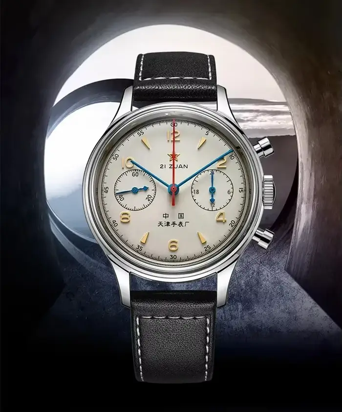 Montres pour hommes 1963 pilote montre automatique 42mm étanche rétro quartz chronographe montre hab