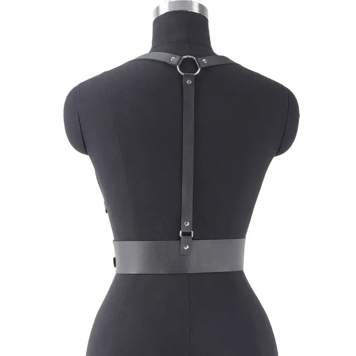 Ceinture décorative Punk pour femmes, Style de rue, ceinture à bretelles réglable, harnais Corset, a