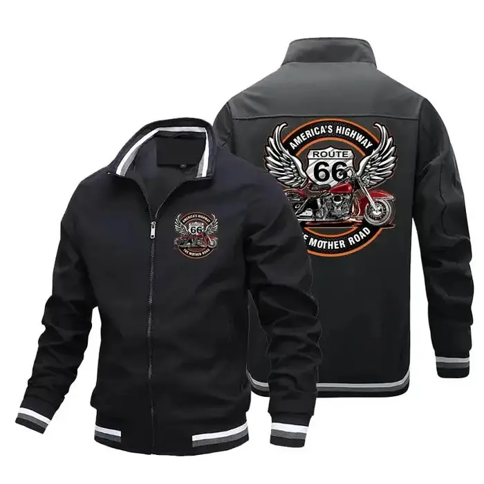 Veste de sport décontractée pour hommes, Hip Hop, Baseball, Fermeture éclair, Sportedly, Moto, Haute