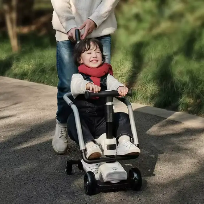 Poussette Multifonctionnelle Pliable Yo-yo Pour Bébé Scooter Voiture Chariot Déplacement Autonome Sécurité Enfants Occasions Familiales