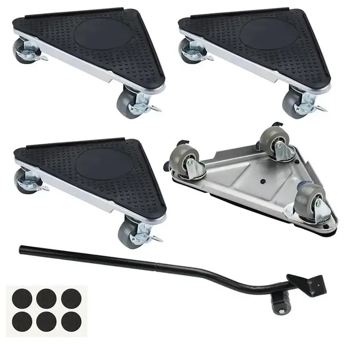 Chariot de meubles à roulettes et élévateur de meubles, acier au carbone, 3 360, rotation à 360