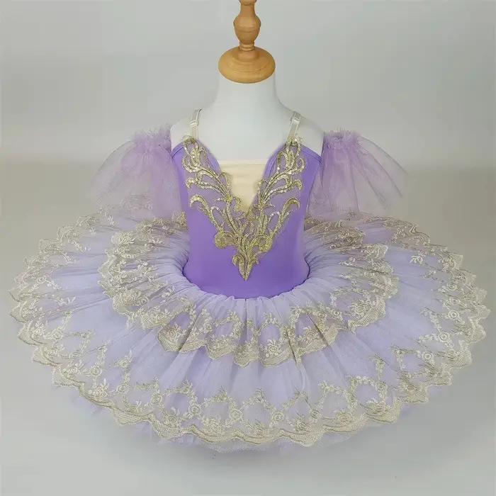 Robe tutu de ballet rêveuse pour spectacles sur scène, robes de princesse pour filles, costumes de d