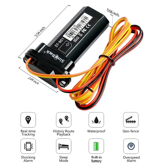 SinoTrack meilleur traceur GPS ST-901 dispositif de suivi de véhicule étanche moto voiture GPS GSM l