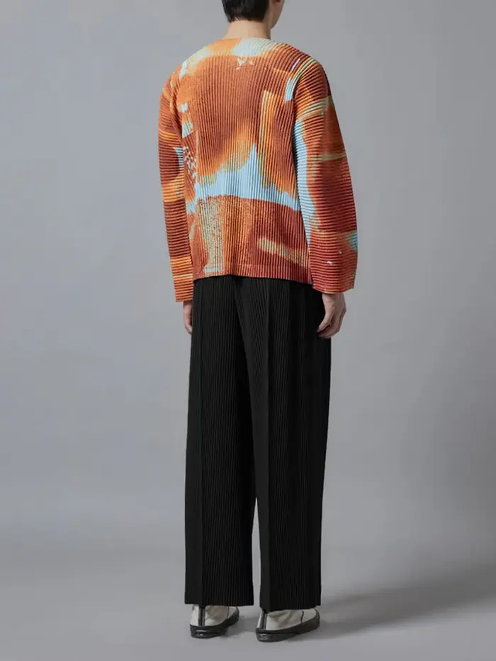 Nouveau pantalon large plissé Miyake pour homme, pantalon décontracté ample, pantalon long de rue