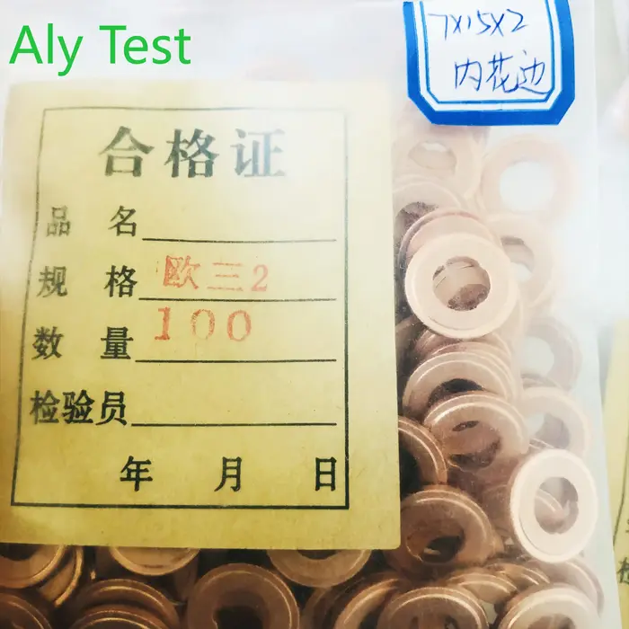 ALYTEST 100 pièces buse d'injecteur à rampe commune Diesel rondelle d'étanchéité en cuivre pompe à c