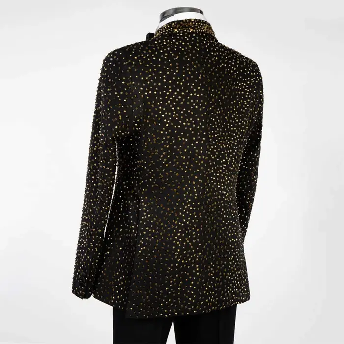 Costume de smoking de luxe pour homme, orné de perles et de diamants, 1 pièce, formel, pour mariage,